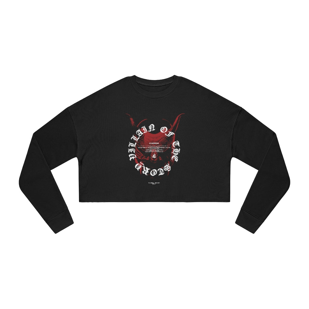Oni Mask Cropped Sweatshirt