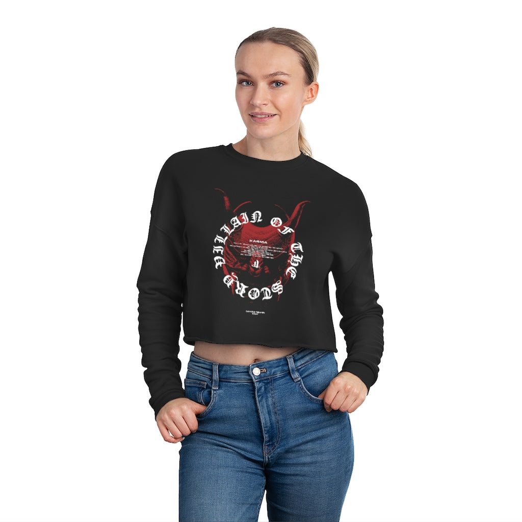Oni Mask Cropped Sweatshirt