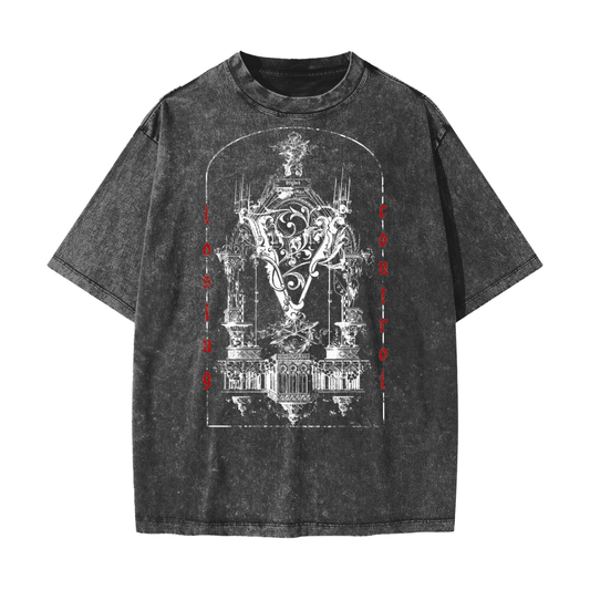 'Losing Control' Heavyweight-Snow-Washed Tee