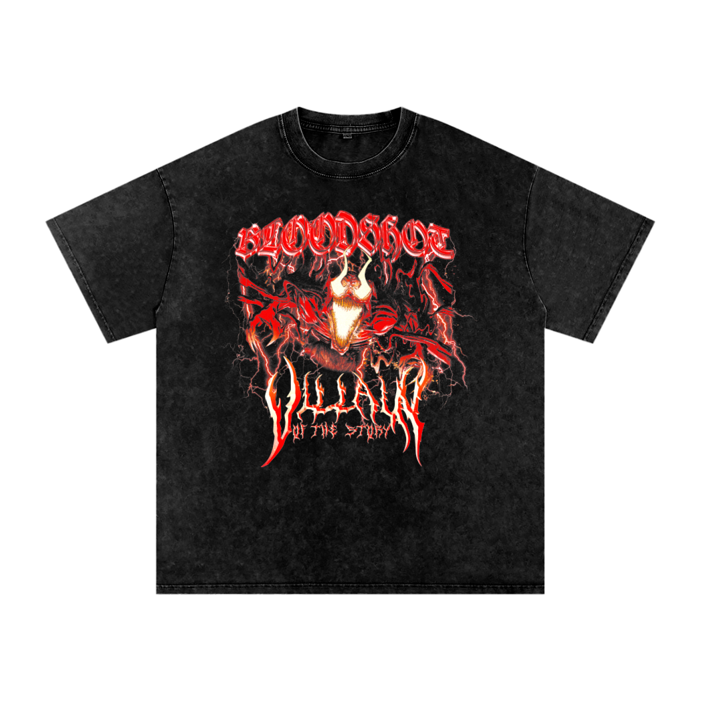 Bloodshot Snow Washed Oversized Tee