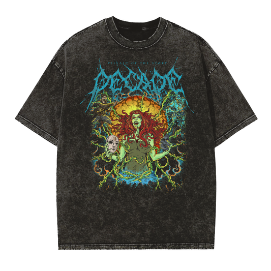 'Decade' Vintage-Washed-Frayed-Edge Tee