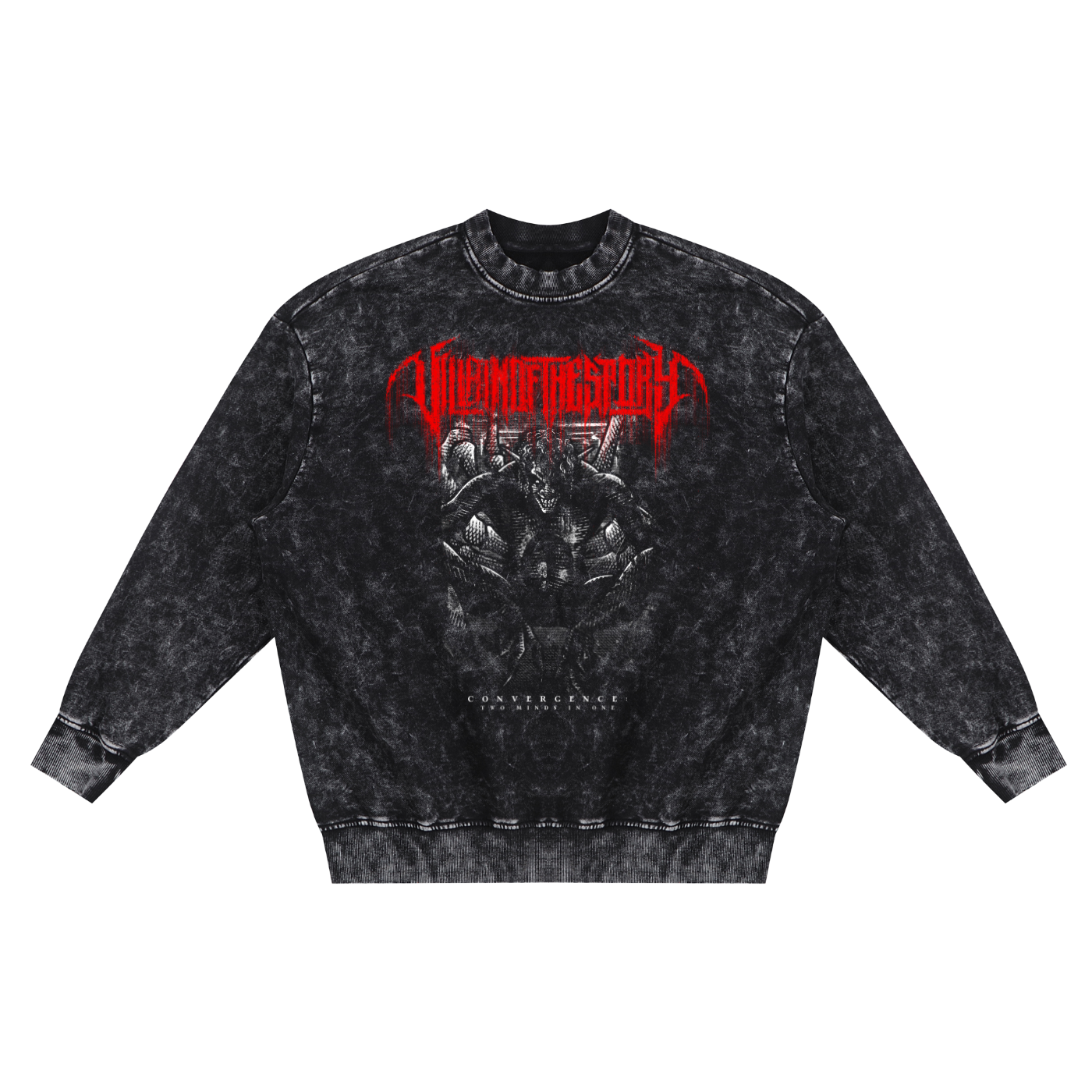 Snow Washed Hand-Frayed Sweatshirt